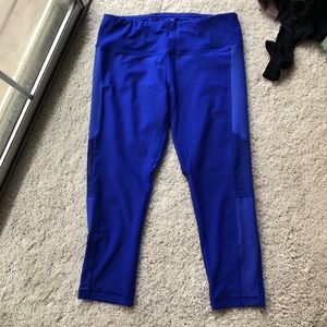 Royal blue crop leggings